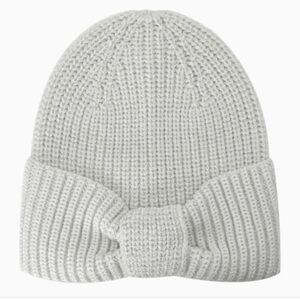 ♠️KATE SPADE NEW YORK Metallic Bow Beanie In French Cream